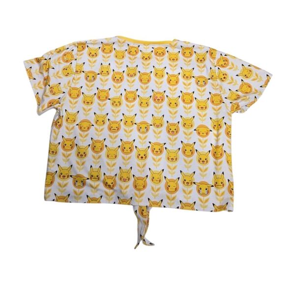 BLACKMILK Pokemon‎ Pikachu faces tie front crop short sleeve tee shirt XXL - Picture 4 of 10